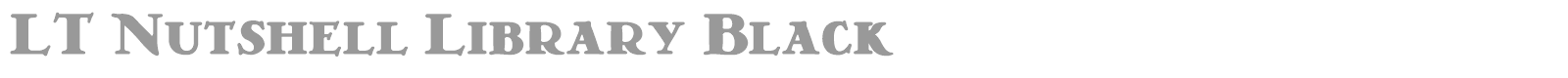 LT Nutshell Library font preview
